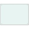Kitchen Backsplash White 31.5"x23.6" Tempered Glass - White