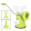 Meat Mincer Manual Meat Grinder Hand-Cranked Suction Base for Home Kitchen Grind Meat Sausage Cookies Vegetables - green