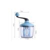 Hand Held Egg Beater Hand Crank Mixers Kitchen Multifunctional Hand Mixer for Egg Milk Shake Cream Mayonnaise Kitchen Gadget Tool - blue