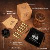 Stainless Steel Whiskey Bullet Stones Gift Set - Gold