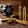 Stainless Steel Whiskey Bullet Stones Gift Set - Gold