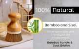 Bamboo Sisal Fiber Dish Brush - Default Title