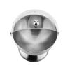 Sugar Bowl with Roll Top Stainless Steel Safe Food Grade Material Kitchen Buffet Cafe Restaurant Container Shiny Chrome Finished - silver