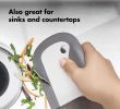 Kitchen Soft Rubber Scraper Dinner Plate Soft Rubber Cleaning Tool All-in-one Cutlery Scraper Cleaning Brush - 26af