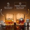 Stainless Steel Whiskey Glasses Stones Set - To Dad