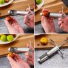 Cherry Pitter Seed Remover Hawthorn Core Remover Stainless Steel Gadget Fruit Red Jujube Fast Core Separator Remover Adjustable - stainless steel