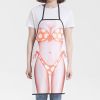 1pc Funny Muscle Man Kitchen Apron Sexy Women Cooking Pinafore Home Cleaning Tool - B