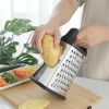 Stainless Steel Cheese Grater 9in 4 Sides, Perfect Grater for Parmesan Cheese. Vegetables, Ginger- Dishwasher Safe, Durable (Random Color) - General