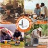 Camping Hiking Picnic Outdoor Cooker Portable Backpacking Stove - Silver - Stoves