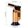 Culinary Butane Torch Lighter Refillable Blow Torch Adjustable Flame Kitchen Cooking BBQ Torch  (Gas Not Included) - Gold
