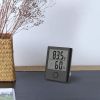 Mini Hygro-Thermometer Digital Monitor Humidity Gauge - Black