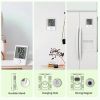 Mini Hygro-Thermometer Digital Monitor Humidity Gauge - White