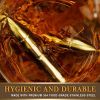 Stainless Steel Whiskey Bullet Stones Gift Set - Gold