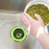 Flower Shaped Kitchen Sink Strainer Floor Drainer Bathtub Cover Drain Tub Stopper Strainers for Floor Laundry Bathroom 4.5inch Diameter - green