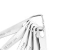 Stainless Steel 6-Piece Measuring Spoons Baking Cooking Tool - Silver