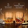 Stainless Steel Whiskey Bullet Stones Gift Set - Gold