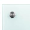 Kitchen Backsplash White 31.5"x23.6" Tempered Glass - White