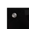 Kitchen Backsplash Black 31.5"x15.7" Tempered Glass - Black