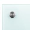 Kitchen Backsplash White 35.4"x19.7" Tempered Glass - White