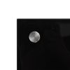 Kitchen Backsplash Black 39.4"x15.7" Tempered Glass - Black
