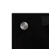 Kitchen Backsplash Black 31.5"x23.6" Tempered Glass - Black