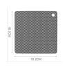 Non-Slip Honeycomb Kitchen Table Pad Multi-Purpose Hot Pads, Spoon Rest Heat Insulation Pad - Blue