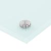 Kitchen Backsplash White 39.4"x19.7" Tempered Glass - White