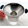 Double Handle Wide-Mouth Funnel Stainless Steel Sturdy and Heat Resistant Funnel Kitchen Gadget Tool - stainless steel