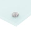 Kitchen Backsplash White 31.5"x23.6" Tempered Glass - White
