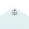 Kitchen Backsplash White 27.6"x23.6" Tempered Glass - White