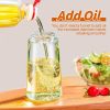 Olive Oil Dispenser, 2 in 1 Oil Sprayer for Cooking - white