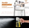 Olive Oil Dispenser, 2 in 1 Oil Sprayer for Cooking - white
