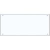 Kitchen Backsplash Transparent 35.4"x15.7" Tempered Glass - Transparent