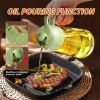 Olive Oil Dispenser, 2 in 1 Oil Sprayer for Cooking - green