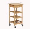 Oceanstar Bamboo Kitchen Trolley - BKC1378