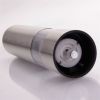 2pcs Stainless Steel Electric Automatic Pepper Mills Salt Grinder Silver - Silver
