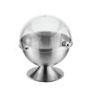 Sugar Bowl with Roll Top Stainless Steel Safe Food Grade Material Kitchen Buffet Cafe Restaurant Container Shiny Chrome Finished - silver