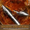 Stainless Steel Whiskey Bullet Stones Gift Set - Silver