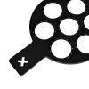 Silicone 7 Holes Fried Egg Mold Pancake Maker Mold Forms Non-Stick Easy Omelette Mold Kitchen Accessories - black