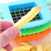 Potato Cutter Stainless Steel Potato Cutting Tool French Fry Cutter Cooking Kitchen Gadget - orange cutter