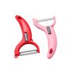 Rotatable Blade Peeler Swivel Blade Multi-Functional Peeler for Fruits Vegetables Potato Carrots Pairing Knife Kitchen Gadget Tool - red peeler
