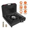 Camping Hiking Picnic Outdoor Cooker Portable Backpacking Stove - Black - Stoves