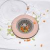 Portable Silicone Strainer Waste Plug Sink Filter Bathroom Shower Drain Sink Drains Cover Sink Colander Sewer Hair Strainer - Pink