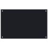 Kitchen Backsplash Black 31.5"x19.7" Tempered Glass - Black