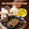 Olive Oil Dispenser, 2 in 1 Oil Sprayer for Cooking - white