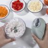 900ML Manual Meat Mincer Garlic Chopper Rotate Garlic Press Crusher Vegetable Onion Cutter Kitchen Cooking Accessories - Blue