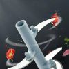 500 ML Manual Meat Mincer Garlic Chopper Rotate Garlic Press Crusher Vegetable Onion Cutter Kitchen Cooking Accessories - Blue