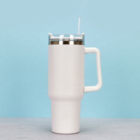 1200ml Stainless Steel Mug Coffee Cup Thermal Travel Car Auto Mugs Thermos 40 Oz Tumbler with Handle Straw Cup Drinkware New In (Color: N, capacity: 1200ml)