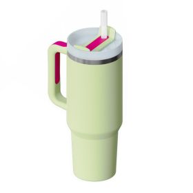 1200ml Stainless Steel Mug Coffee Cup Thermal Travel Car Auto Mugs Thermos 40 Oz Tumbler with Handle Straw Cup Drinkware New In (Color: M, capacity: 1200ml)