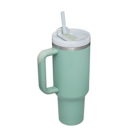 1200ml Stainless Steel Mug Coffee Cup Thermal Travel Car Auto Mugs Thermos 40 Oz Tumbler with Handle Straw Cup Drinkware New In (Color: E, capacity: 1200ml)